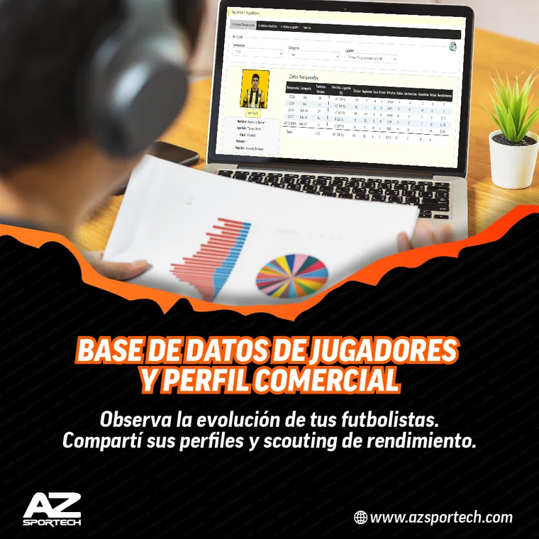 Base de datos de jugadores y perfil comercial
